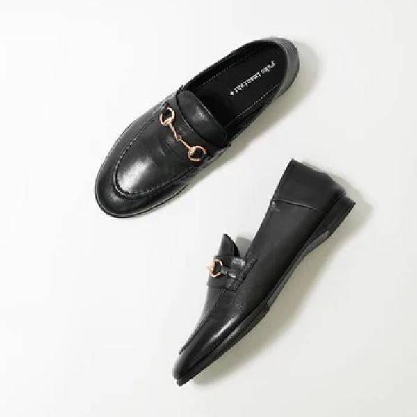 【未使用品】yuko imanishi + ブラックローファー 37 本革 yuko imanishi＋/ビットローファー SACHI -柔らかな山羊革製、サケット